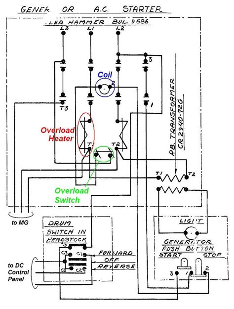 wiring diagram hand  auto switch
