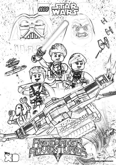 lego star wars coloring pages  freemaker adventures