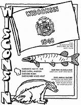 Coloring Pages Wisconsin State Crayola Facts States Sheets Symbols Printable Book Report Lots Use Project Great History Green Childhood Lessons sketch template