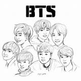 Bts Pages Rm Coloring Template sketch template