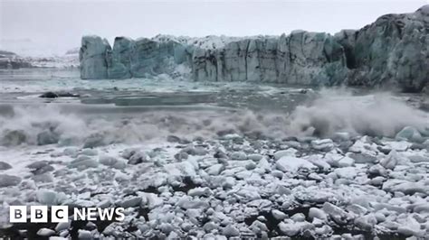 Tourists Flee Wave From Glacier Collapse Bbc News