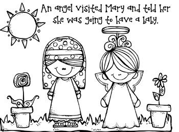 mary gabriel coloring page