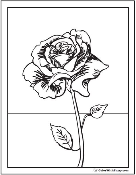 rose coloring pages  digital coloring pages  kids