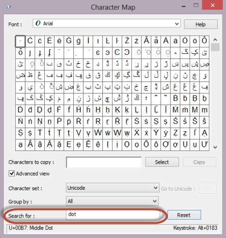 special characters  windows  character map digital