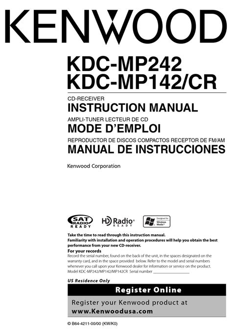 kenwood kdc mpcr instruction manual   manualslib