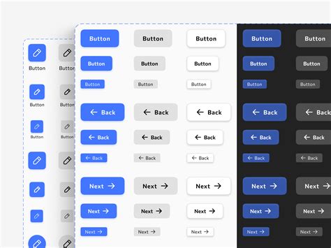 figma ios android buttons mobile design system ui kit  setproduct  dribbble