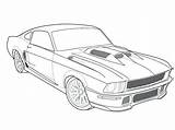 Coloring Pages Dodge Charger Mustang Ford Gt Muscle Drawing Challenger Cars Shelby Cobra 1970 Printable Car Color 1969 Print Getdrawings sketch template