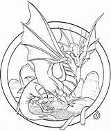 Coloring Pages Easy Draw Dragon Getcolorings Color Simple sketch template