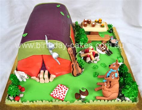 Sexy Camping Cake