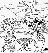 Stone Age Drawing Flintstones Teenagers Coloring Creative Clipart Caveman Kids Printable Pages Cooking Food Man Cartoon Bbq Jungle Cave Fire sketch template