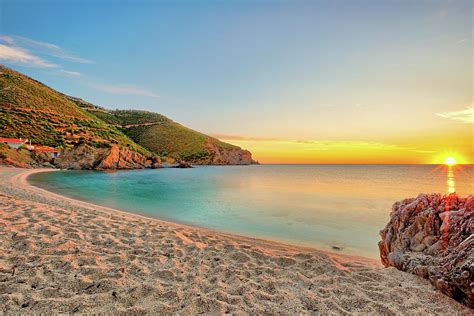 sunrise   beach kalamos  evia greece photograph  constantinos iliopoulos pixels