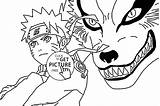 Kurama Nine Fox Tailed Pintar Wuppsy Raposa Goku Getdrawings Shippuden sketch template