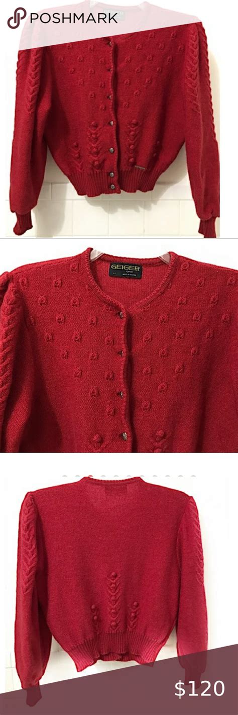spotted  shopping  poshmark vintage geiger tyrol sweater