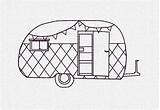 Embroidery Campers Redwork Info sketch template
