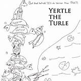 Seuss Dr Yertle sketch template