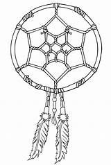 Dreamcatcher Coloring Printable Pages Drawing Tattoo Native American Getcolorings Print Color Getdrawings sketch template