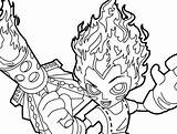 Pages Coloring Torch Dragon Skylanders Alive Color Keeper sketch template