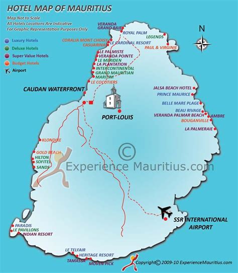 mauritius hotel location map and resort location map of mauritius with