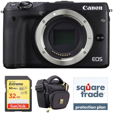 canon eos  mirrorless digital camera body deluxe kit bh