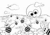 Primavera Abejas Kleurplaat Lente Dibujos Bijen Kleurplaten Bees Clic sketch template