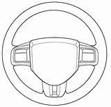 Steering Wheel Car Badge Template Coloring Care Senior Drawing Sketch Patents Girl Earn Activities Fun Cut sketch template