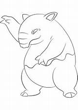 Pokemon Drowzee Coloring Pages Generation Kids Raichu Psychic Type Color Fans Adult Group sketch template