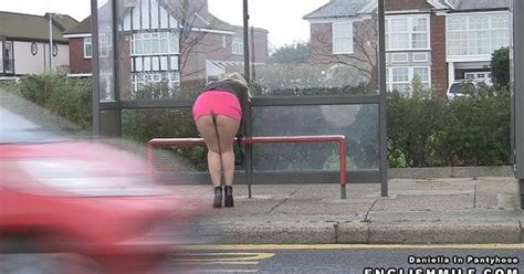 sexy public pantyhose upskirt in street big ass milf in short skirt and pantyhose bending over