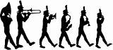 Band Marching Clip Clipart sketch template