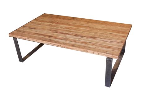 portland rectangular coffee table  reclaimed wood