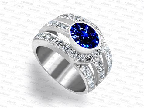 center stone blue sapphire ladies ring sarkisians jewelry