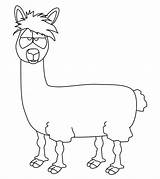 Llama Coloring Pages Cute Lama Colouring Llamas Printable Template Animated Animals Animal Momjunction Toddlers Adult Popular sketch template