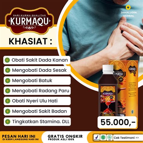 Jual Obat Sakit Dada Nyeri Dada Tembus Belakang Sesak Nafas Kurmaqu