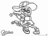 Splatoon Coloring Inkling Callie Magz Bettercoloring V47 sketch template