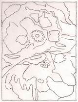 Georgia Keeffe Coloring Pages Poppies Work Keefe Getcolorings Boys Color Getdrawings sketch template