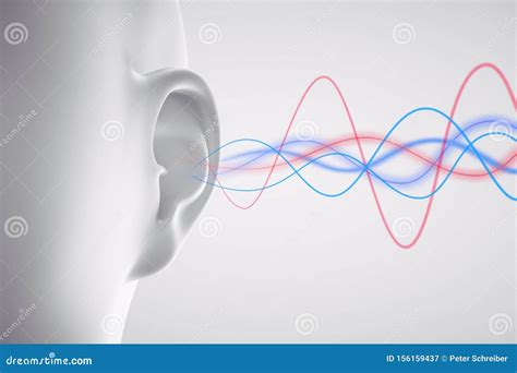 human ear  sound waves  illustration stock illustration illustration  amplifier
