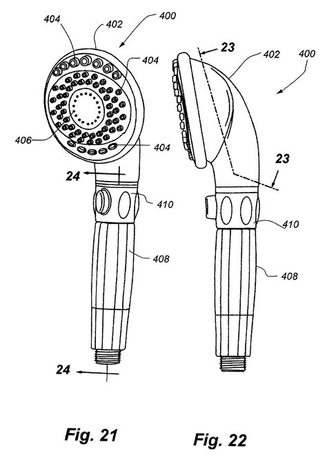 patent  handheld showerhead  mode control  method  selecting  handheld
