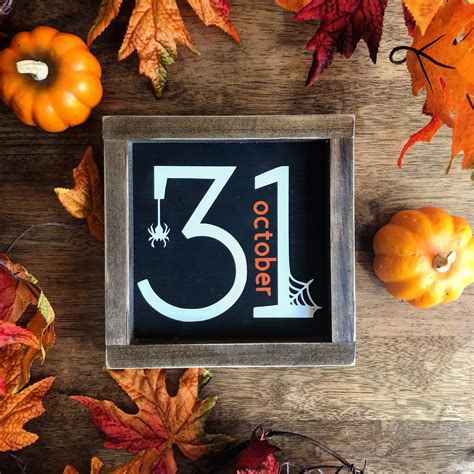 october st sign halloween sign fall decor home decor etsy halloween signs diy halloween