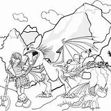 Coloring Berk Dragons Rise Pages sketch template