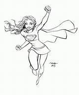 Supergirl Coloring Pages Fly Ready Color Popular Superheroes Adult Getcolorings Getdrawings Adults sketch template