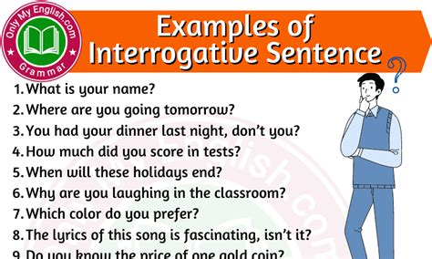 examples  interrogative sentence onlymyenglishcom