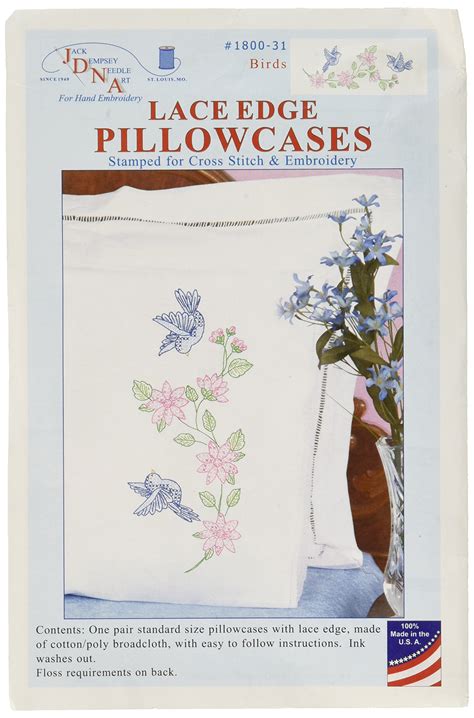 jack dempsey embroidery pillowcases embroidery designs