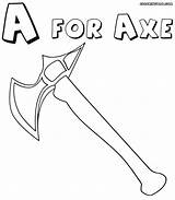 Axe Coloring Ax Pages Color 1000px 35kb sketch template