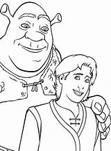 Shrek Coloring sketch template
