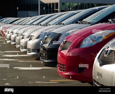 cars lined   res stock photography  images alamy