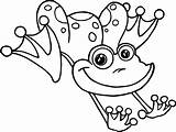 Frog Coloring Jumping Pages Wecoloringpage Heart Animal sketch template