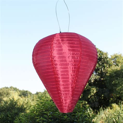 solar led laterne wetterfest ballon bordeaux