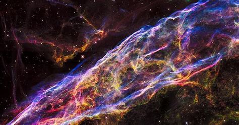 The Veil Nebula Which Was Recently Captured By The Hubble Space