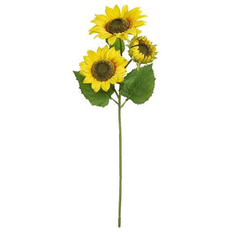 mainstays  heads sunflower long stem solid yellow  walmartcom