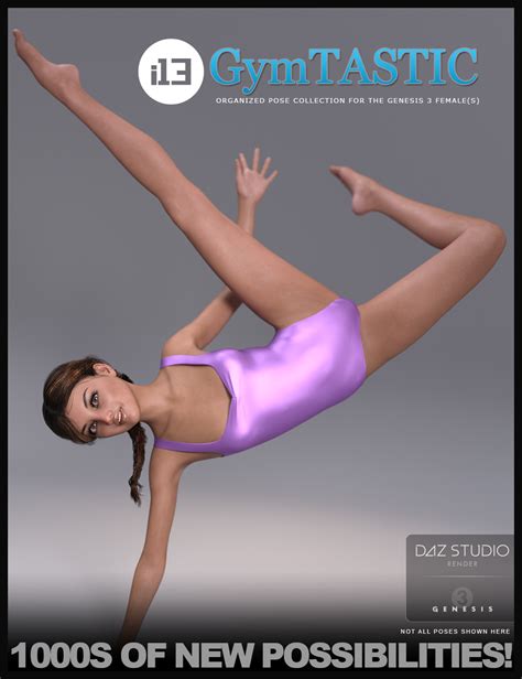 i13 gymtastic pose collection for the genesis 3 female s daz 3d