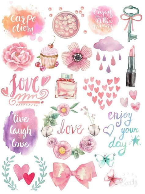 aesthetic tumblr aesthetic bullet journal stickers printable